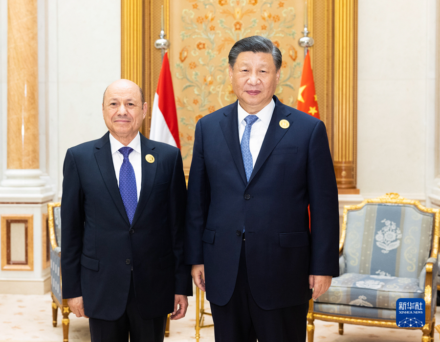 习近平会见也门总统领导委员会主席阿里米.JPG
